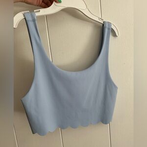 Offline by Aerie goals scalloped longline sports bra